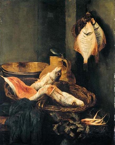 BEYEREN, Abraham van Still-Life with Fish in Basket